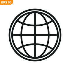 worldwide icon symbol template for graphic and web design collection logo vector illustration