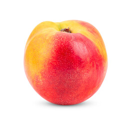 Nectarine fruit isolated on white background
