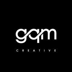 GQM Letter Initial Logo Design Template Vector Illustration