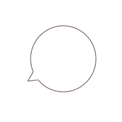 シンプルで使いやすい吹き出し