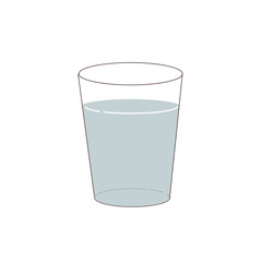 ガラスのコップに入った水