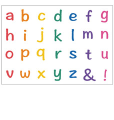 Simple and colorful alphabet set.
