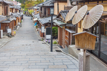 Historical Sannen Zaka Street in Kyoto, Japan