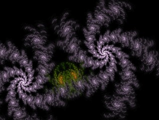 Imaginatory fractal background generated Image