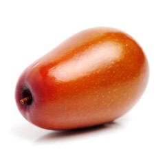 jujube or chinese date on white background