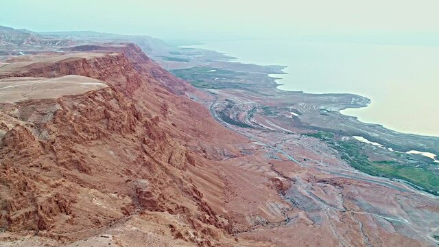 a cliff near the dead sea in Israel