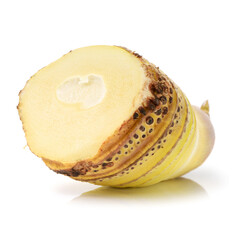 Bamboo shoot on the white background 