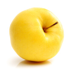 yellow apple isolated on white