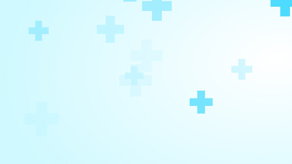 Obraz premium Medical white blue cross pattern background.