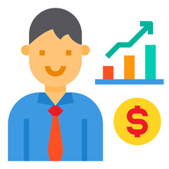 Management flat icon