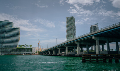 city harbour bridge miami beach florida travel vacation summer panorama 