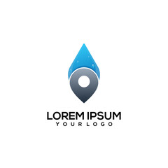 Local water logo colorful illustration vector