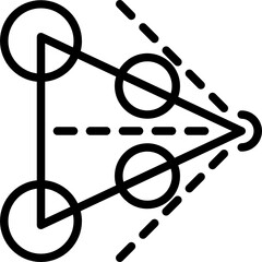 visual odometry outline icon