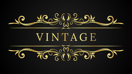 Luxury Vintage Frame Classic