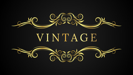 Vintage frame with ornament