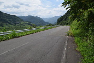 山岳道路 山形県庄内