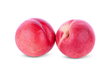 Peach fruit isolated on white background