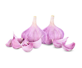 garlic isolated on white background