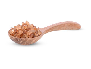 brown sugar on white background