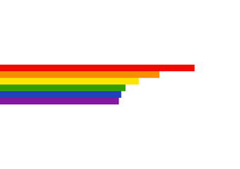 LGBTQ rainbow stripe