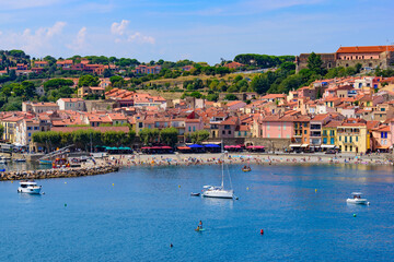 The old town of Collioure, a seaside resort in Southern France