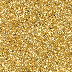 Golden glitter, sparkle confetti texture. Christmas abstract background. Ideal seamless pattern.