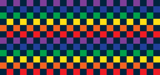 HD blue mosaic background with colorful pattern. Vector illustration LGBT pride day abstract background 