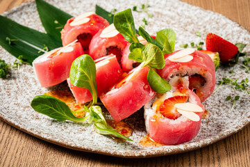 sushi set in the restaurant