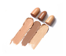 Foundation stick isolated on white