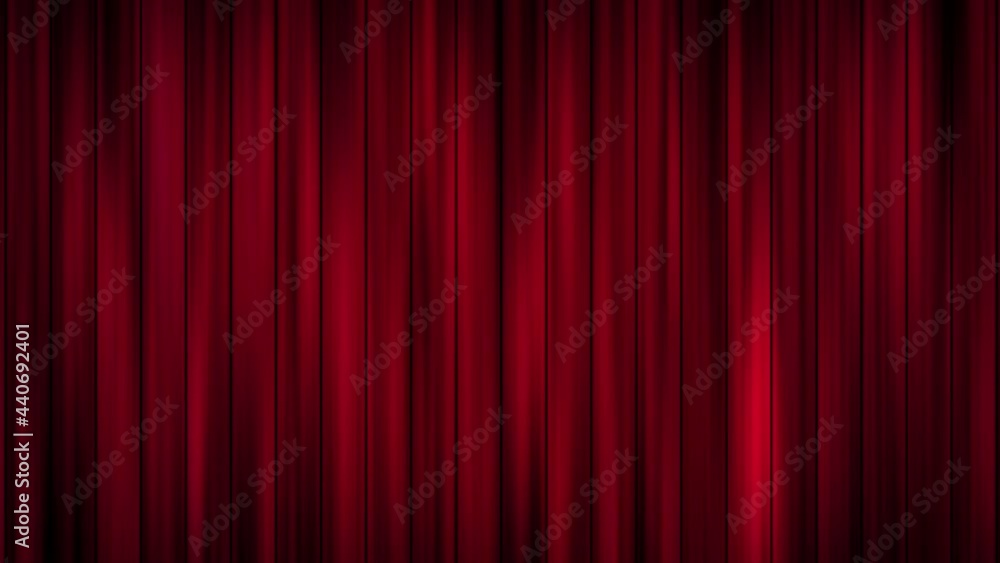 Poster Abstract Artistic Motion Red Shiny Waving Theater Curtain Pattern Background Seamless Loop Animation