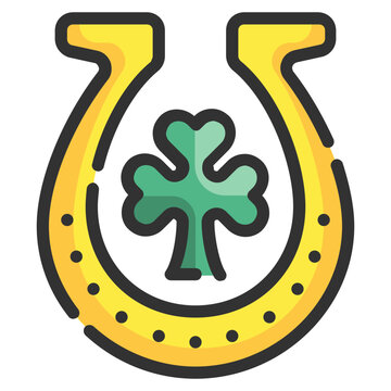 recommend clip art: horseshoe line icon