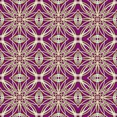 Seamless Golden Ornamental Pattern