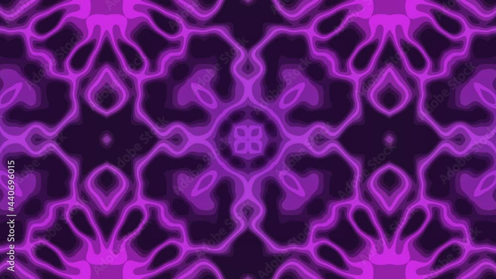 Aufkleber abstract animated mosaic with glowing lines on a violet background. minimal seamless looped motion g