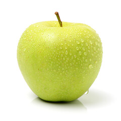 green apple isolated on white