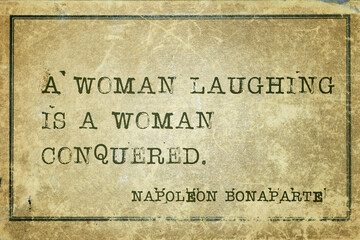 woman laughing Napoleon