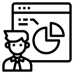 Manager outline icon