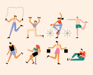 persons eight activities