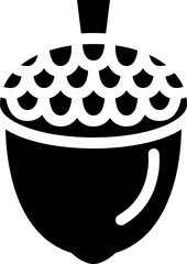 acorn glyph icon