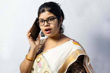 Beautiful Indian woman in saree