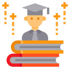 Student flat icon