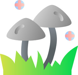 mushroom gradient icon