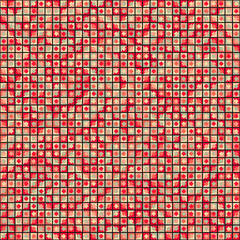 Abstract Geometric Pattern generative computational art illustration