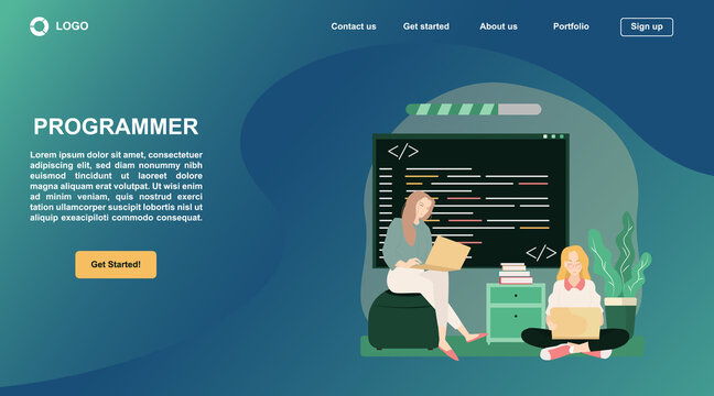 Project team of engineers for website create.