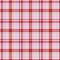 Plaid seamless pattern. Vector background of textile ornament. Flat fabric design.