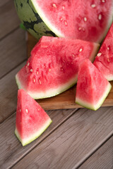 Sliced watermelon
