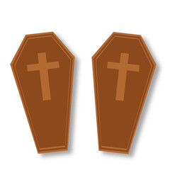 Obraz premium coffin icon of color style illustration design