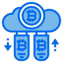 drive blue line icon