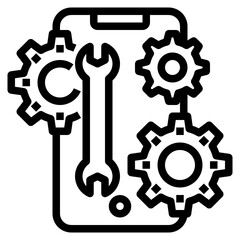 Smartphone outline icon