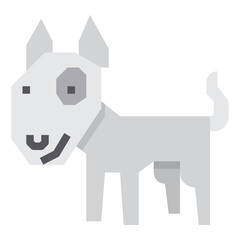 Dog flat icon