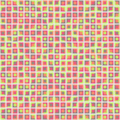 Abstract Geometric Pattern generative computational art illustration